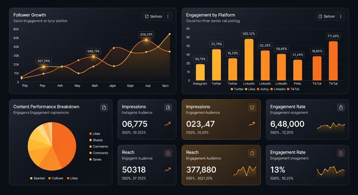 SwarmPost unified analytics dashboard