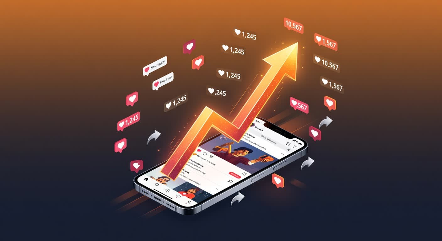 Social media engagement and follower growth