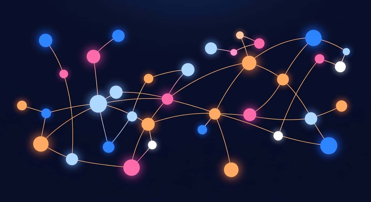 Connected social media platforms constellation
